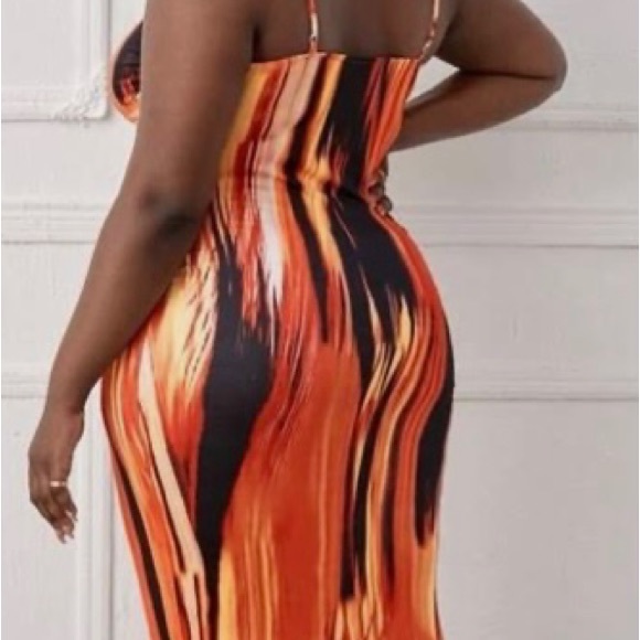 SHEIN SKY Front Twist Tye Dye Dress - Picture 5 of 5